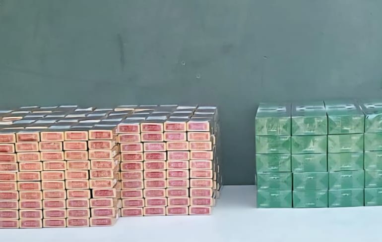 Ejército dominicano incauta cargamento de cigarrillos de contrabando en Elías Piña