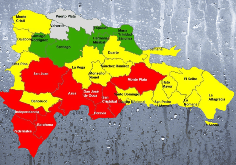 COE reduce niveles de alerta para el Gran Santo Domingo, pero advierte que las lluvias continuarán