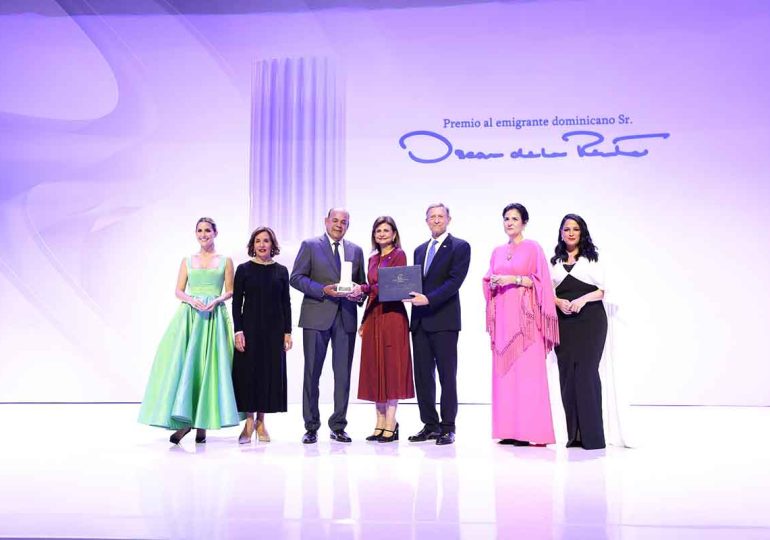 Raquel Peña encabeza entrega del Premio al Emigrante Dominicano Sr. Oscar de la Renta 2025