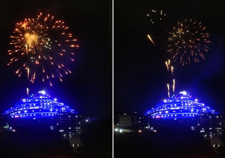 Maduro inaugura la Navidad con fuegos artificiales desde El Helicoide, centro de detención en Venezuela