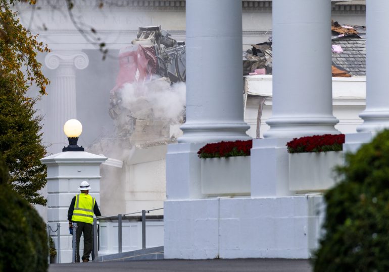 El Ala Este de la Casa Blanca será demolida totalmente para construir salón de baile de Trump