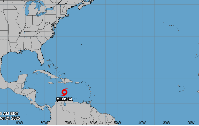 Se forma la tormenta tropical Melissa en el Caribe