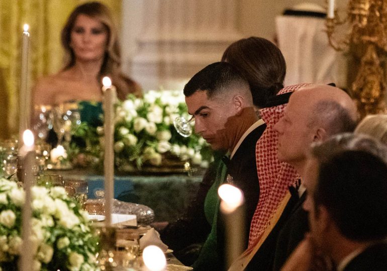 Video | Cristiano Ronaldo cena con Trump en la Casa Blanca como parte de la delegación saudí