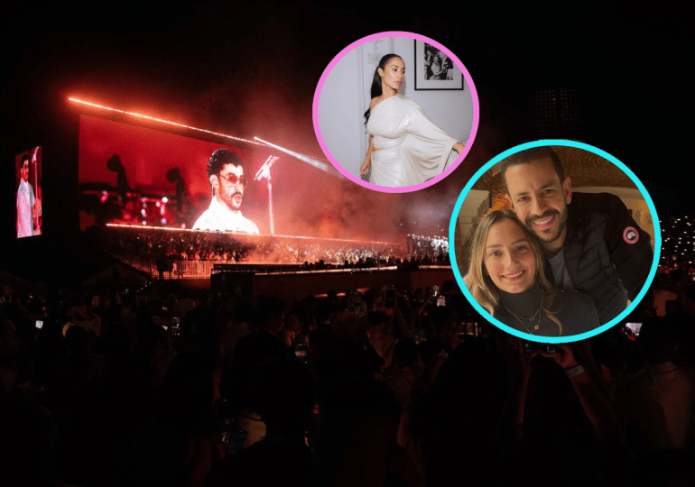Carlos Durán y Zoe asisten al concierto de Bad Bunny; ¡también presente Francelys Infante!