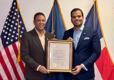 Diputado Vicente Sánchez es recibido en NY por legislador George Álvarez