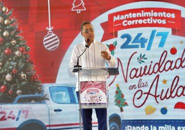 Gobierno lanza programa de Mantenimiento Correctivo en escuelas “Navidad en las Aulas 24/7” a través de Infraestructura Escolar
