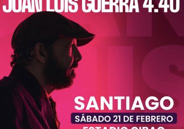 Juan Luis Guerra se presentará en Santiago el 21 de febrero en el Estadio Cibao