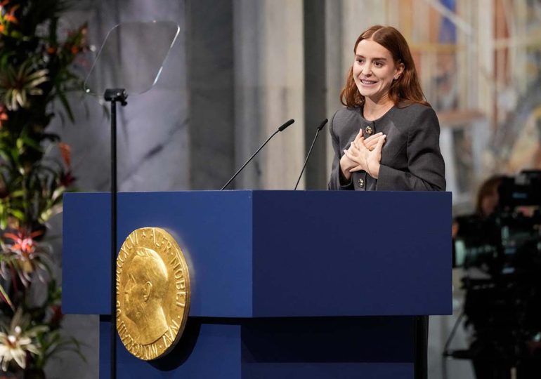 Video | Machado dedica el Nobel de la Paz a todos los venezolanos y a los líderes que la apoyaron