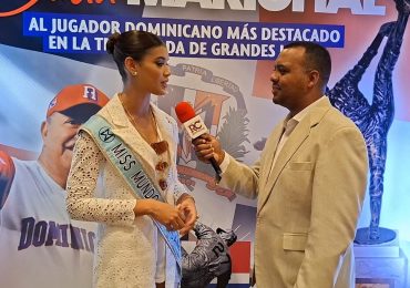 Miss Mundo Dominicana enfocada en ser embajadora de la cultura del país; resalta humildad de Juan Soto