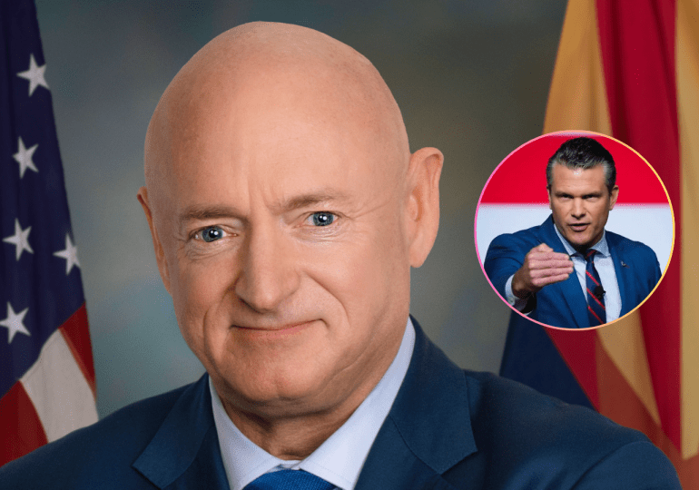 Hegseth impulsa proceso de censura contra senador demócrata Mark Kelly