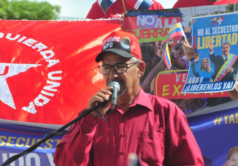 Masivo plantón solidario con Venezuela exige libertad del Pdte. Nicolás Maduro y Cilia Flores y rechaza la injerencia de EE. UU. en la República Dominicana