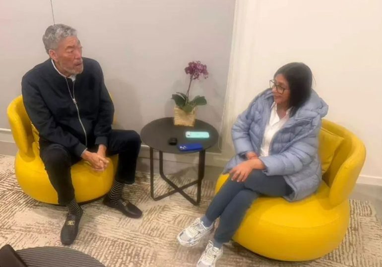 Miguel Mejía se reúne con la Presidenta Encargada de Venezuela Delcy Rodríguez
