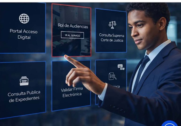 Poder Judicial presenta portal justicia.gob.do como eje de su transformación digital