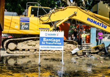 Alcaldía de Santiago interviene Cañada de Rafey en respuesta a demandas de saneamiento