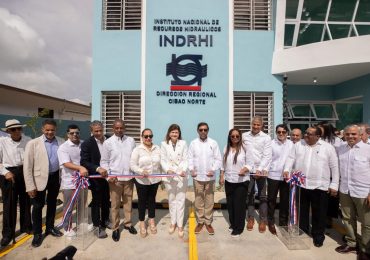 Raquel Peña inaugura sede regional del INDRHI en Santiago y entrega obras para riego