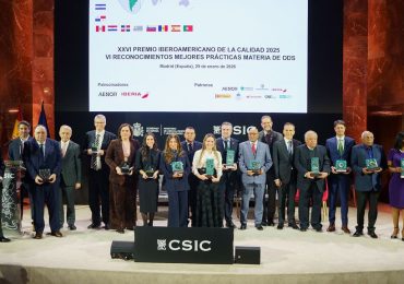 República Dominicana es el país más reconocido en Premio Iberoamericano de la Calidad 2025