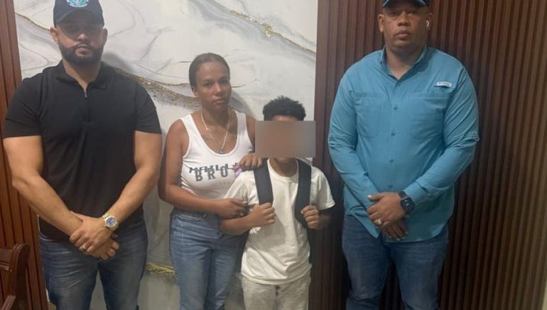 Localizan en buen estado a un menor de 12 años reportado como desaparecido en La Vega