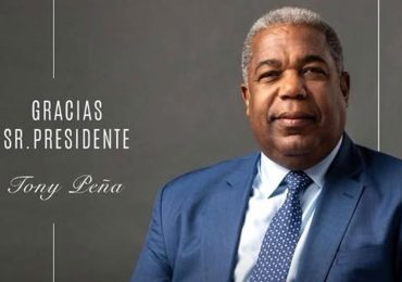 Tony Peña agradece a Abinader tras cerrar su etapa en el Gabinete de Políticas Sociales
