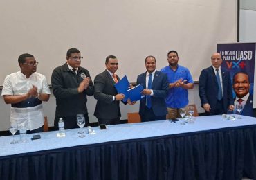 Video | Candidato a rector de la UASD Radhamés Silverio recibe respaldo de la Plataforma Académica Justicia e Innovación