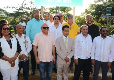 Hostos Rizik devela señalización del Corredor Ecológico Cibao Sur Padre Luis Quinn