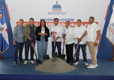 Ministro Kelvin Cruz inicia reparación del Multiuso de Piedra Blanca con inversión de RD$ 21.4 millones
