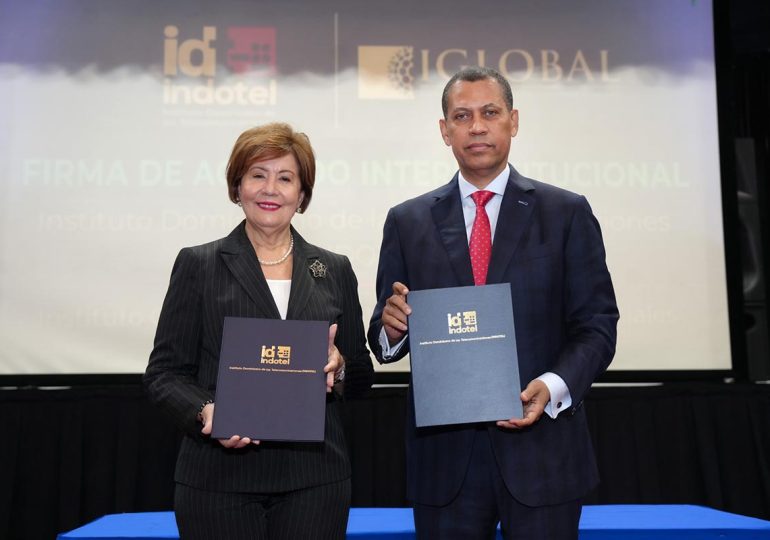 Indotel suscribe convenio con IGLOBAL para otorgar 200 becas en transformación digital y ciberseguridad