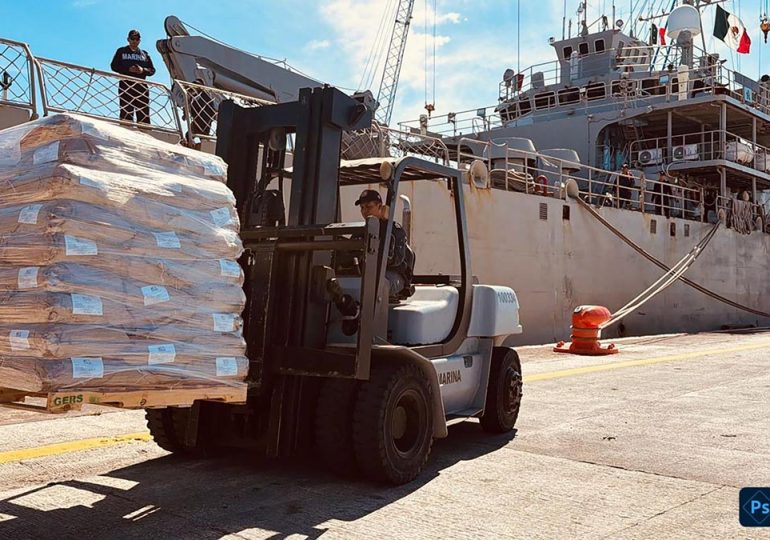 México envía “ayuda humanitaria” a Cuba con más de 814 toneladas de víveres