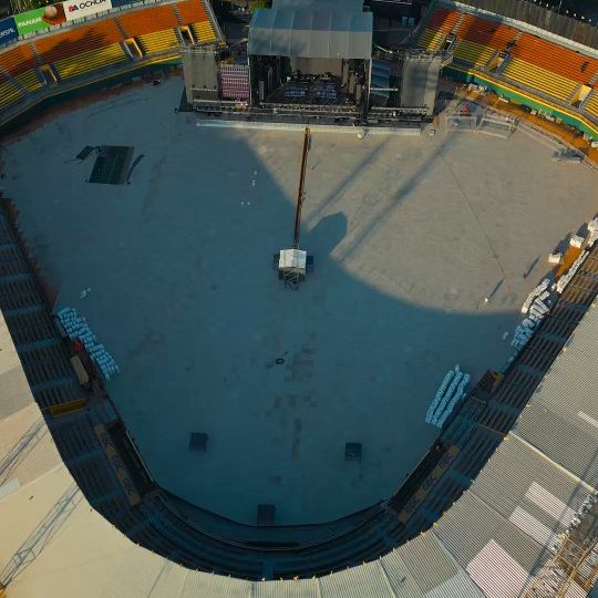 Casi listo el Estadio Cibao para los conciertos de Juan Luis Guerra este 20 y 21 de febrero