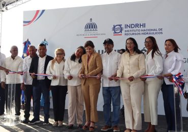 Gobierno inaugura en Azua trabajos Adecuación del "Río Tábara" para proteger más de 2,500 familias de inundaciones