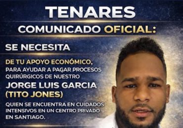 Jorge Luis García permanece en cuidados intensivos; familiares solicitan apoyo para cubrir gastos médicos