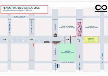 Alcaldía SDE anuncia cierre de calles por Desfile Cultural Municipal 2026